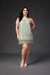 Bottom Lace Olive Green Dress