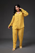 Solid Co-ord Set-Yellow