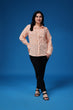 Orange Leaf Printed Cotton Shirt