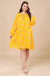 Yellow Checked Dress