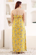 Yellow Floral Off Shoulder Dress