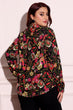 Black Multicolored Floral Shirt