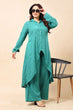 Green Solid Cutwork Co-ord Set