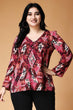 Abstract Square Printed Flared Top