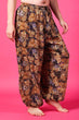 Black & Brown Floral Printed Harem Pants