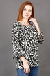 Black & White Floral Printed Top