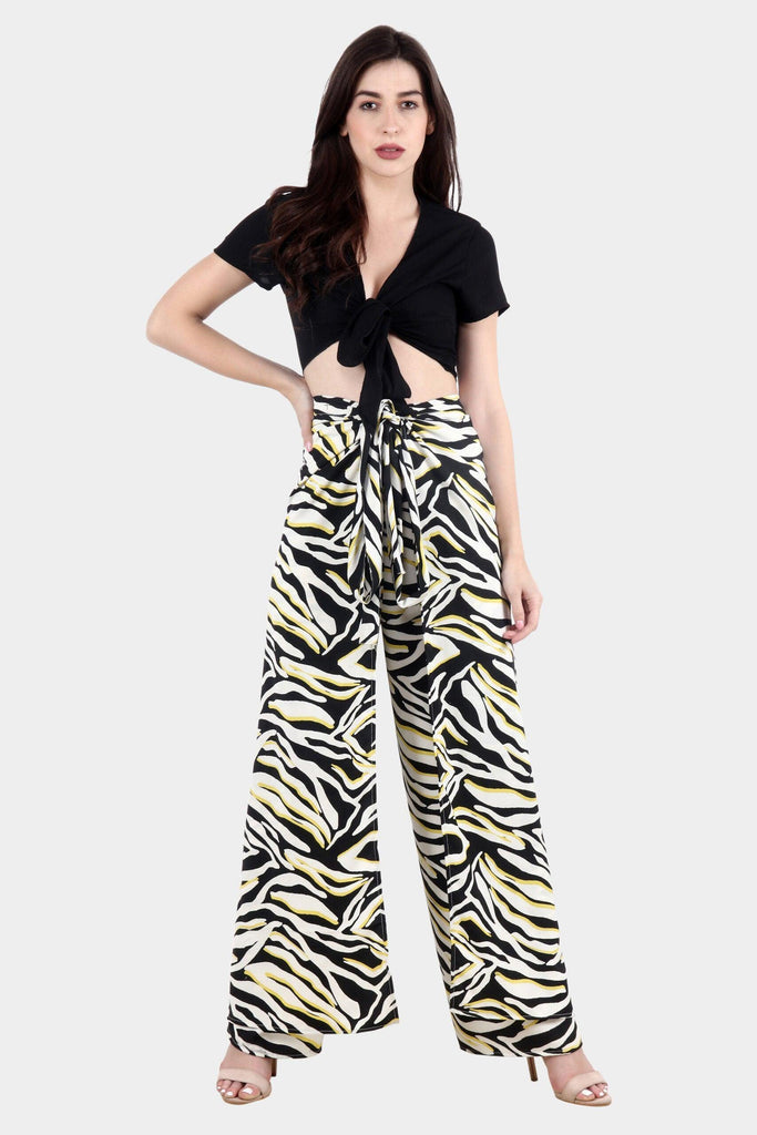 Model wearing Polyester Jumpsuit with Pattern type: Whale-8