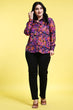 Black Floral Printed Shirt