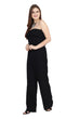 Black Solid Off Shoulder Jumpsuit