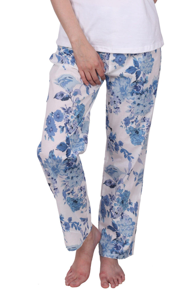 Model wearing Cotton Pyjamas with Pattern type: Floral-1