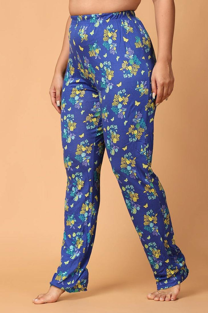 Model wearing Viscose Pyjamas with Pattern type: Floral-5