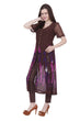 Brown Tribal Border Printed Kurti