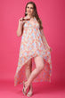 Floral Printed Hi-Low Dress