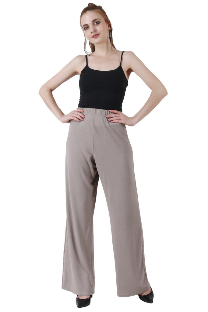 Model wearing Viscose Lycra Pyjamas with Pattern type: Solid-2