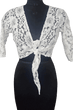 Net Self Design Shrug With 3/4th Sleeves