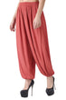 Peach Solid Harem Pants
