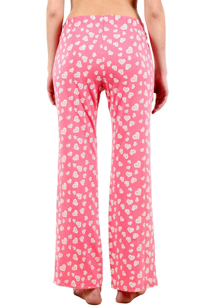 Model wearing Cotton Pyjamas with Pattern type: Hearts-3