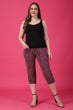 Purple Rice Printed Cropped Pyjamas