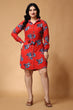 Red Floral Printed Dress