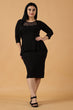 Solid Knitted Curvy Dress
