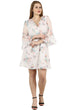 White Floral Dobby Printed Dress