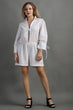 White Solid Playsuit