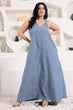 Denim Flared Dress