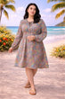 Multicolored Small Floral Printed Dress