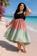 Multicolored Layered Dress