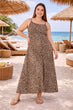 Leopard Printed Maxi Dress