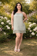 Bottom Lace Olive Green Dress