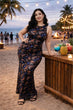 Black Jungle Printed Bodycon Dress