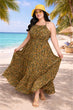 Green Small Floral Printed Dress