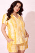 Yellow Tie-Dye Cotton Co-ord Set