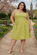 Solid Breezy A-line Dress
