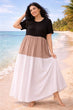 Brown Multilayered Dress