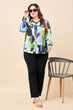 Multicolored Geometric Abstract Printed Shirt