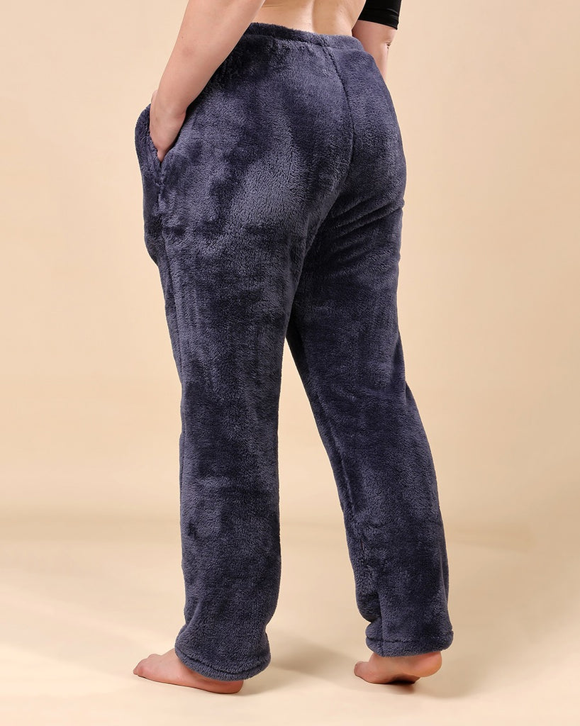 Model wearing Poly Blended Pant with Pattern type: Solid-9