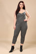 Black & Grey Checked Jumpsuit
