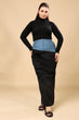 Denim Woollen Duo Skirt