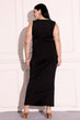 Black Solid Chic Waistcoat & Skirt Set