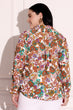 Off White Floral Printed Shirt