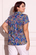 Royal Blue Floral Printed Shirt