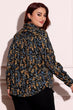 Black Small Floral Printed Shirt