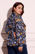Blue Multicolored Floral Shirt