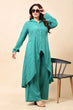 Green Solid Cutwork Co-ord Set