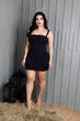 Navy Blue Solid Bodycon Dress