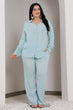 Solid Co-ord Set-Powder Blue