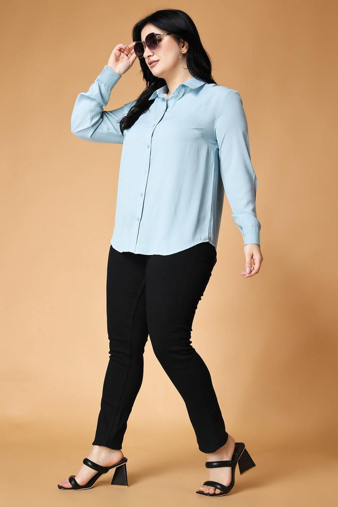 Solid Formal Shirt with Long Sleeves - theshimmerhouse