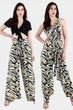 Black & Yellow Whale Printed Multiwear Jumpsuit/Pant